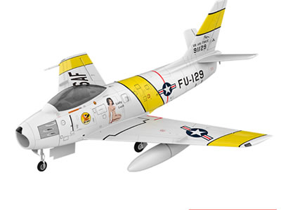 HSD F-86 Sabre Yellow Ribbon 120mm PNP
